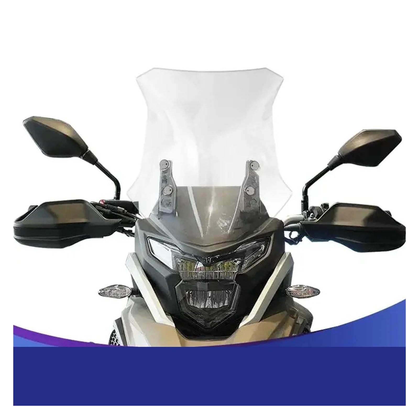 Windschild Motorrad-modifizierte Windschutzscheibe, zerstörungsfreie Installation, anwendbar für Excelle 400 x 500 x 525 x Windabweiser(Transparent 52cm) von KPVEVPSTQ