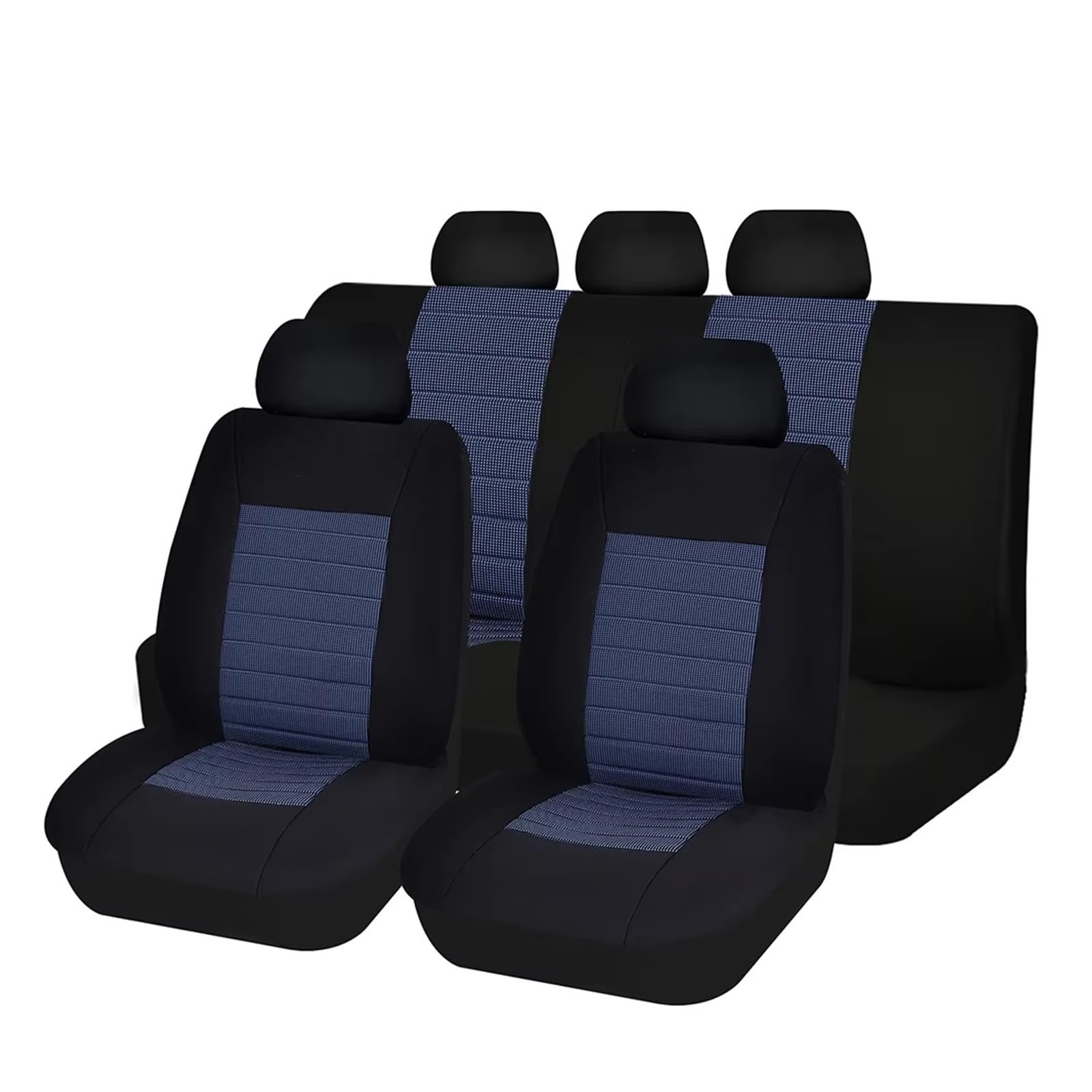 sitzschoner Schonbezug Autositz Autositzbezüge, Airbag-kompatible Autositzschoner, Passend Für Die Meisten Van-Minibus-getrennten Jacquard-Autositze Autositzbezüge Sitzbezug(Blue 2 Front seat) von KPVEVPSTQ