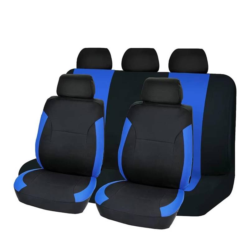 sitzschoner Schonbezug Autositz Polyester-Autositzbezüge, Komplettes Set, Airbag-kompatibles Zubehör, Innenraum-Autoteil. Geeignet Für Die Meisten Autos Autositzbezüge Sitzbezug(Type A 9PCS) von KPVEVPSTQ