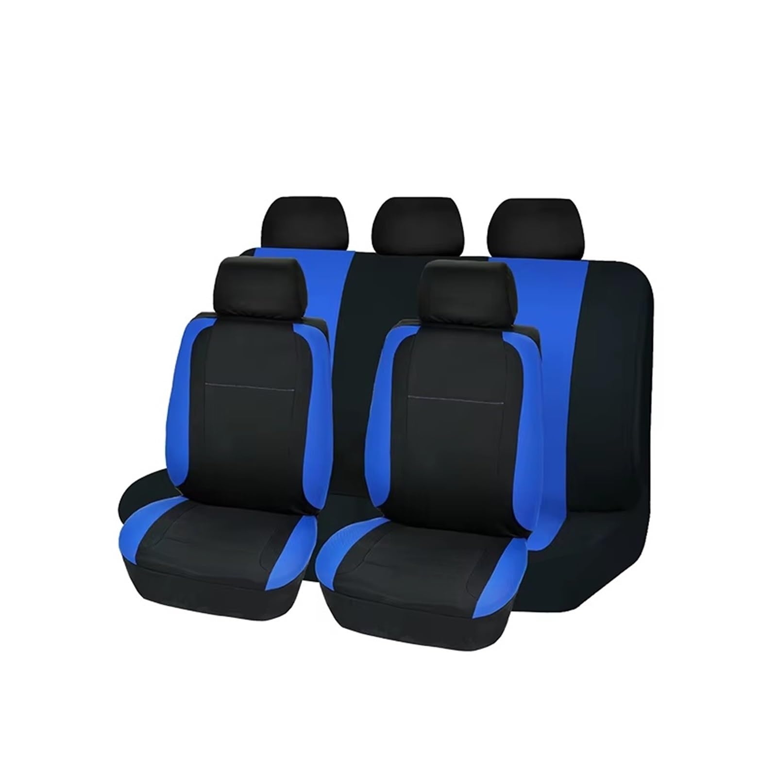 sitzschoner Schonbezug Autositz Polyester-Autositzbezüge, Komplettes Set, Airbag-kompatibles Zubehör, Innenraum-Autoteil. Geeignet Für Die Meisten Autos Autositzbezüge Sitzbezug(Type D 9PCS) von KPVEVPSTQ