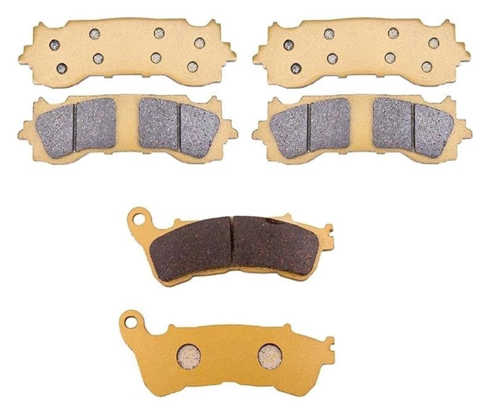 Dirt Bike Bremsbeläge Für GL1800 Für Gold Wing Tour J GL 1800B Für Goldwing J Für Manuelle GL 1800 2018 2019 2020 2021 Motorradbremsbeläge(Front and Rear) von KPVPERPZDF