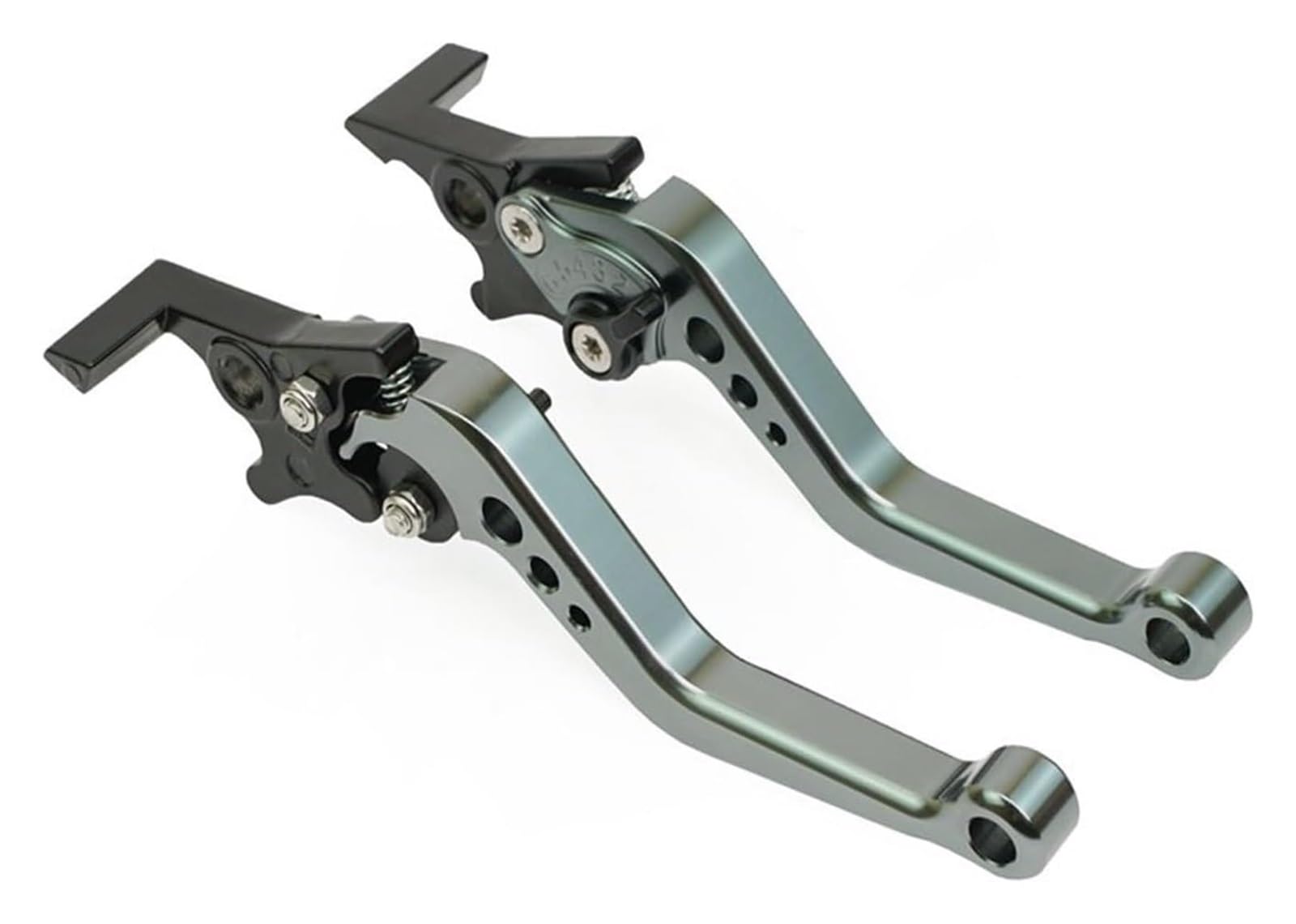 Kupplungshebel Brems Für Roller Fahrrad GY6 Für Pitbike Doppelscheibenbremshebel Einstellbare CNC Universal Motorräder Aluminium Motorrad Handhebel(10) von KPVPERPZDF