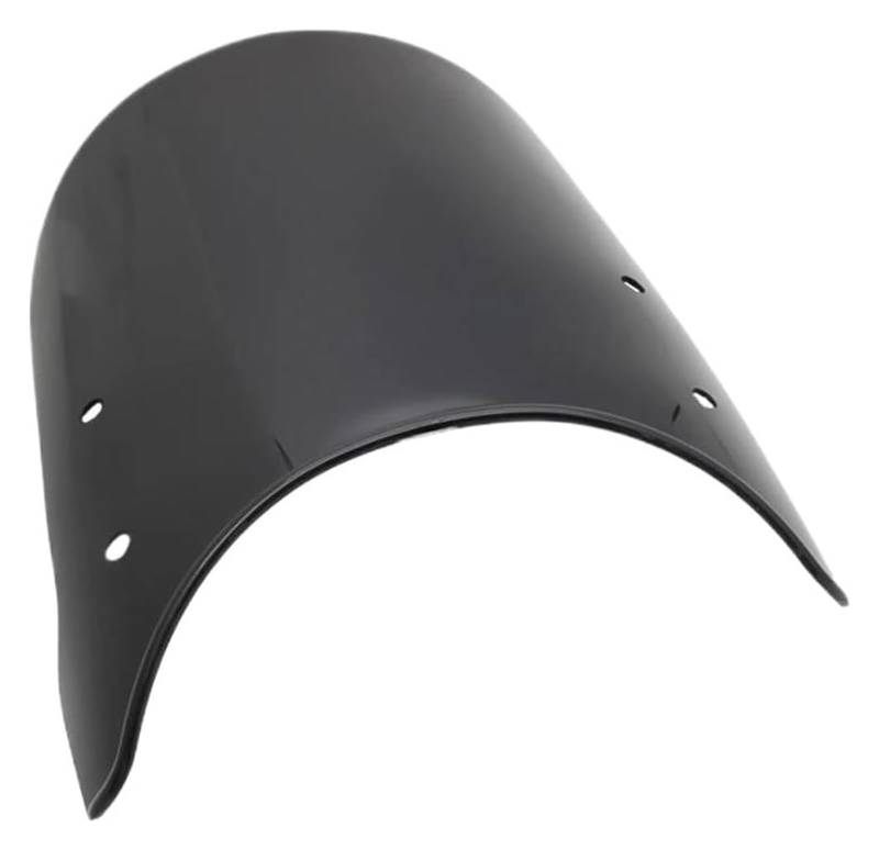 Windschild Spoiler 5-7 Zoll Retro Motorrad Verkleidung Windschutzscheibenhalterung Kits Lampe Lenker Verkleidung Für Cafe Racer Motorrad Windschutzscheibe Windschutzscheibe(Schwarz) von KPVPERPZDF