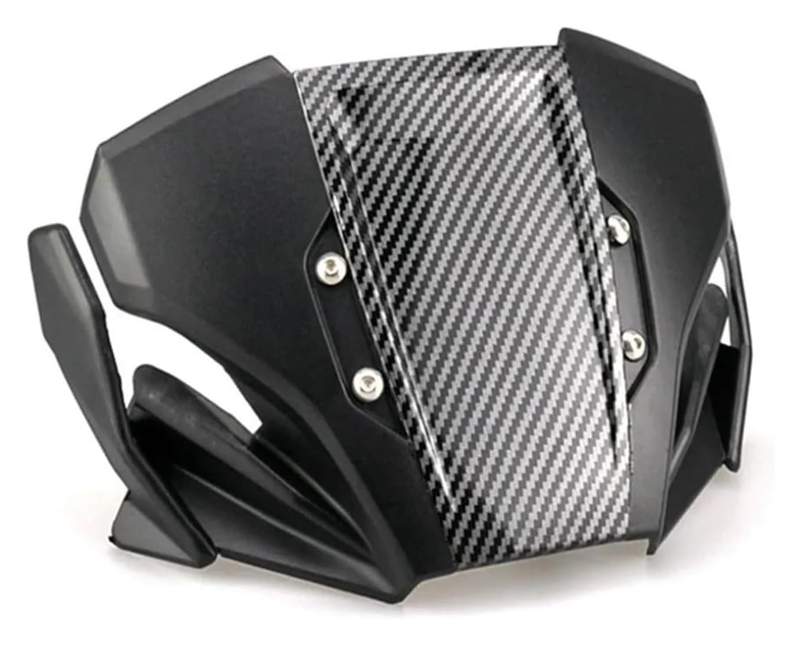 Windschild Spoiler Für CB300R CB250R 2019-2023 Frontscheibe ABS Windschutz Deflektor Kit Mit Halterung Motorrad Zubehör Windschutzscheibe(Schwarz) von KPVPERPZDF