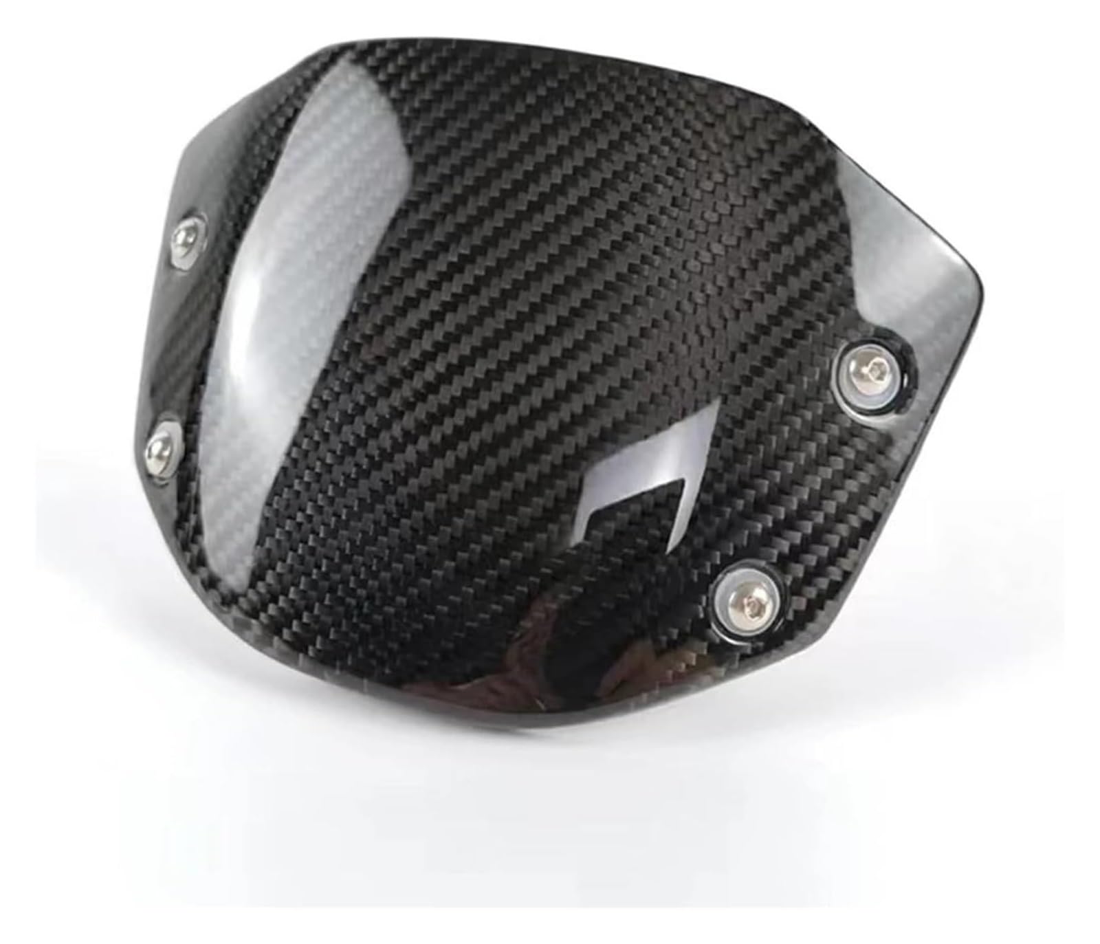 Windschild Spoiler Für CB650R CB 650R CB 650 R 2019-2022 Motorrad Windschutzscheibe Windschutz Frontscheibe Windabweiser Real Carbon Fiber Windschutzscheibe(Schwarz) von KPVPERPZDF