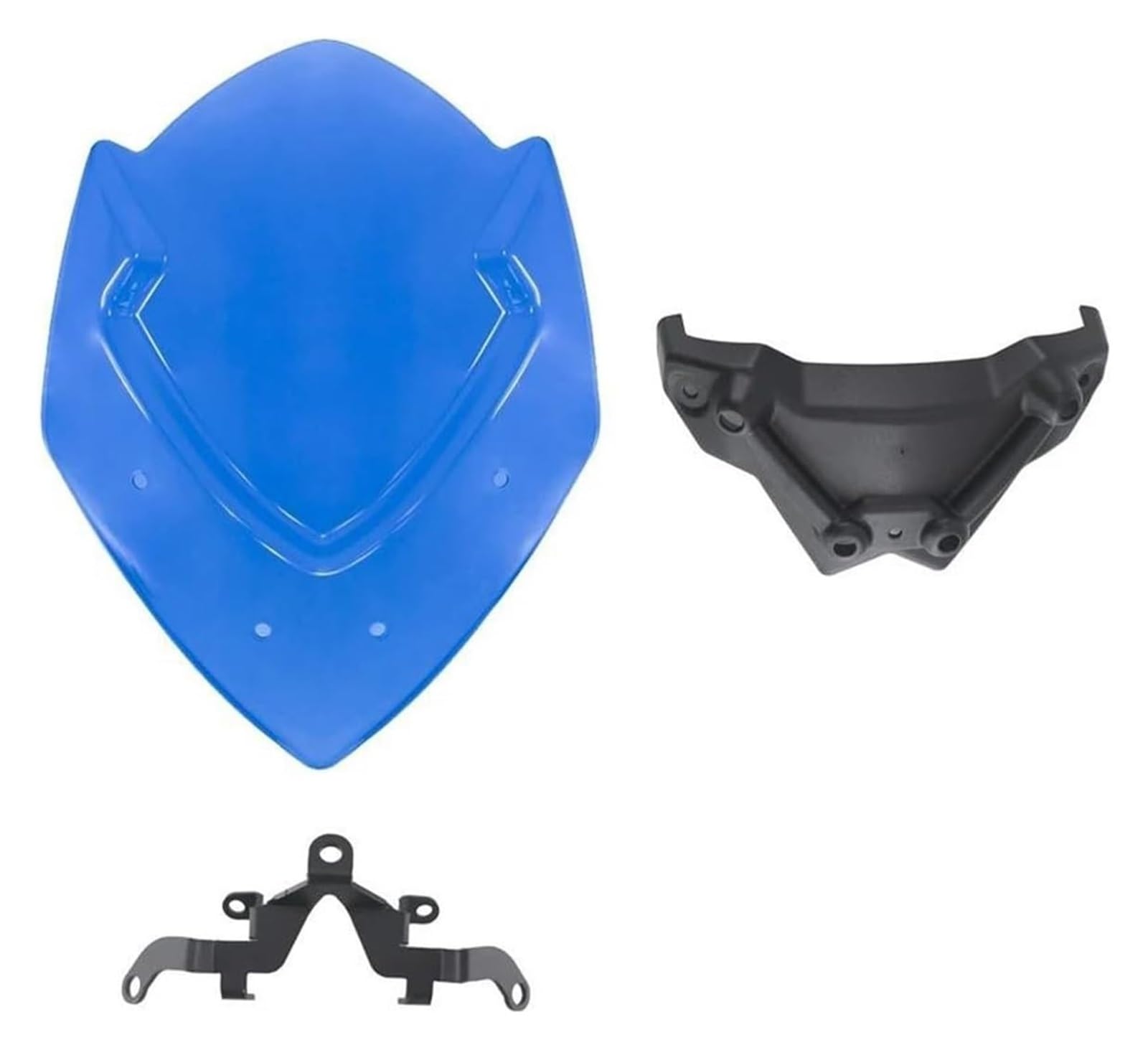 Windschild Spoiler Für GSXS1000 GSX S 1000 2016-2021 Motorrad Windschutzscheibe Windabweiser Schutz Mit Montagehalterung Windschutzscheibe(Schwarz) von KPVPERPZDF