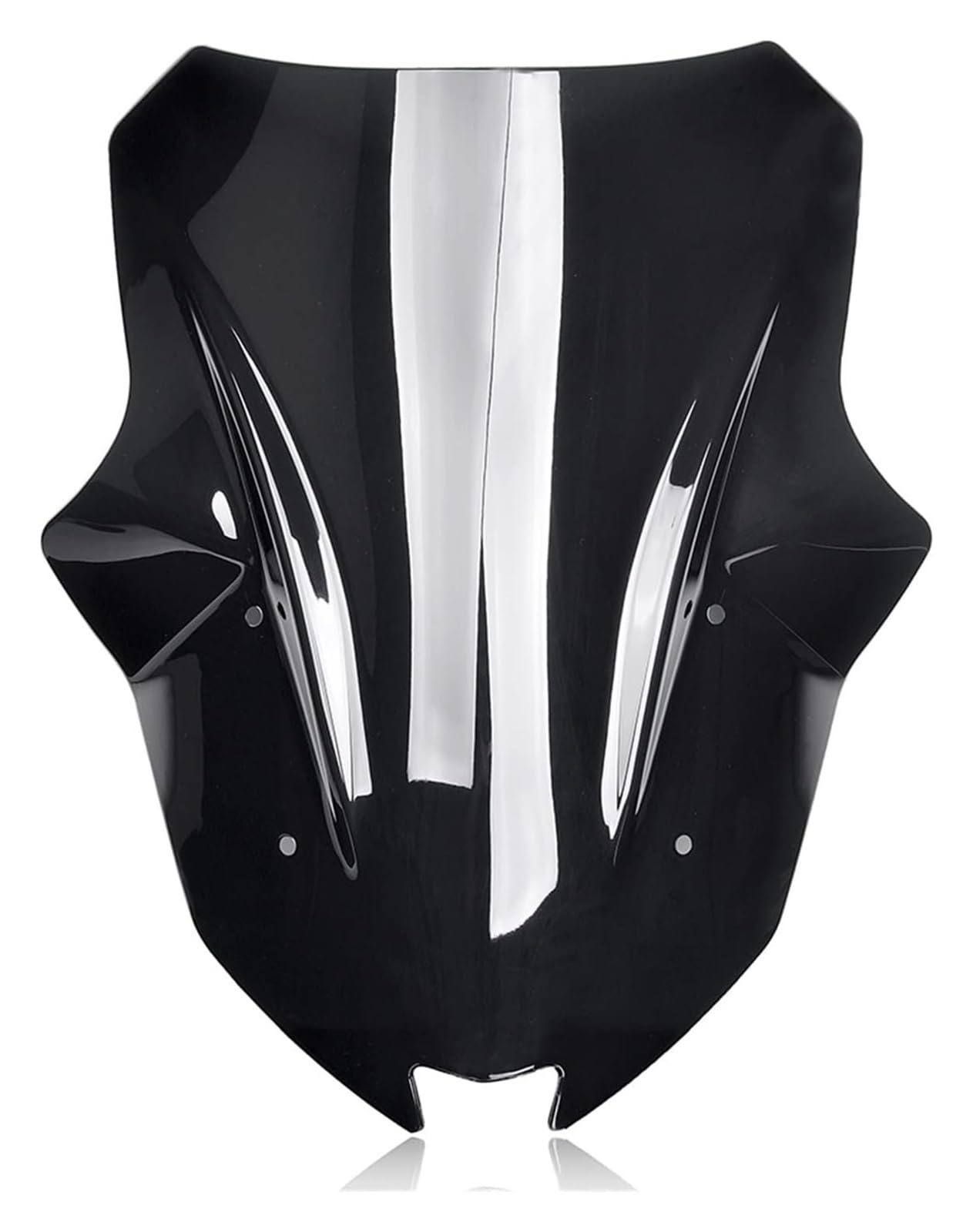 Windschild Spoiler Für Kawa&saki Für Ninja 1000SX Z1000SX 2017-2021 Motorrad Windschutzscheibe Windschutz Double Bubble Windschutzscheibe(Schwarz) von KPVPERPZDF