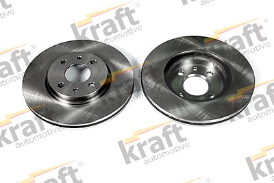 Kraft Automotive Bremsscheibe Vorderachse Belüftet [Hersteller-Nr. 6043065] für Alfa Romeo, Citroën, Fiat, Lancia, Peugeot von KRAFT AUTOMOTIVE