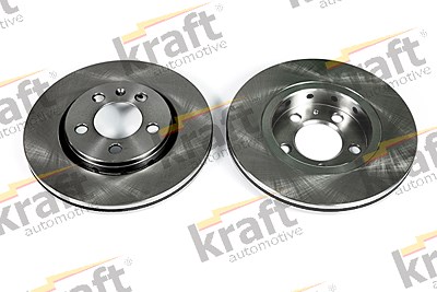 Kraft Automotive Bremsscheibe Vorderachse Belüftet [Hersteller-Nr. 6046520] für Audi, Seat, Skoda, VW von KRAFT AUTOMOTIVE