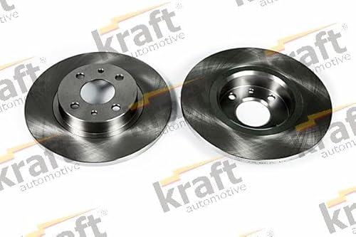 2x KRAFT Bremsscheibe Ø257.5mm Höhe: 40.4mm Dicke: 11.9mm voll 6043130 von KRAFT