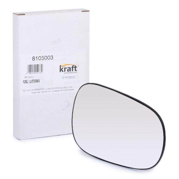 KRAFT Außenspiegelglas RENAULT 8105003 7701040426,6001547924,96365AX860 Spiegelglas,Spiegelglas, Außenspiegel 6001547925,7701040255 von KRAFT