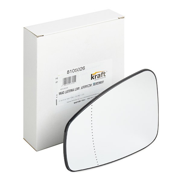 KRAFT Außenspiegelglas RENAULT 8105026 963660005R Spiegelglas,Spiegelglas, Außenspiegel von KRAFT