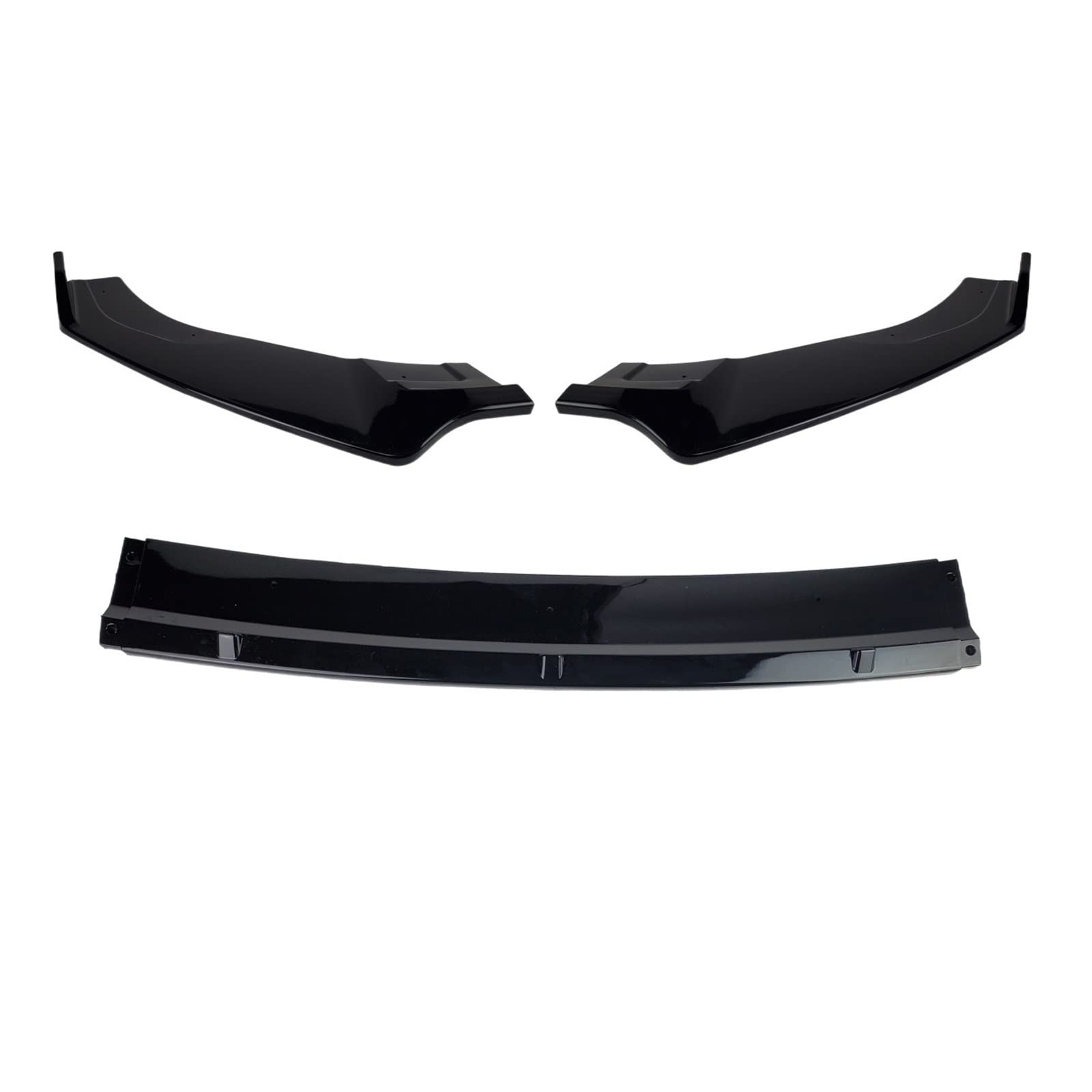 3 Pieces Front Bumper Splitter Lip Diffuser Spoiler Cover Guard Compatible With VW Golf MK7 MK7.5 GTI R GTD 2014-2019(Gloss Black) von KRALPOTIX