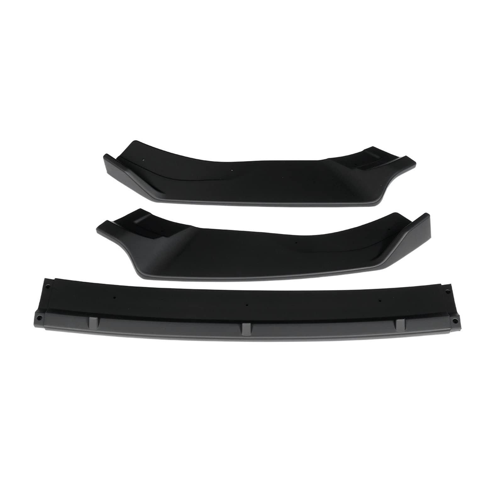 3 Pieces Front Bumper Splitter Lip Diffuser Spoiler Cover Guard Compatible With VW Golf MK7 MK7.5 GTI R GTD 2014-2019(Matte Black) von KRALPOTIX