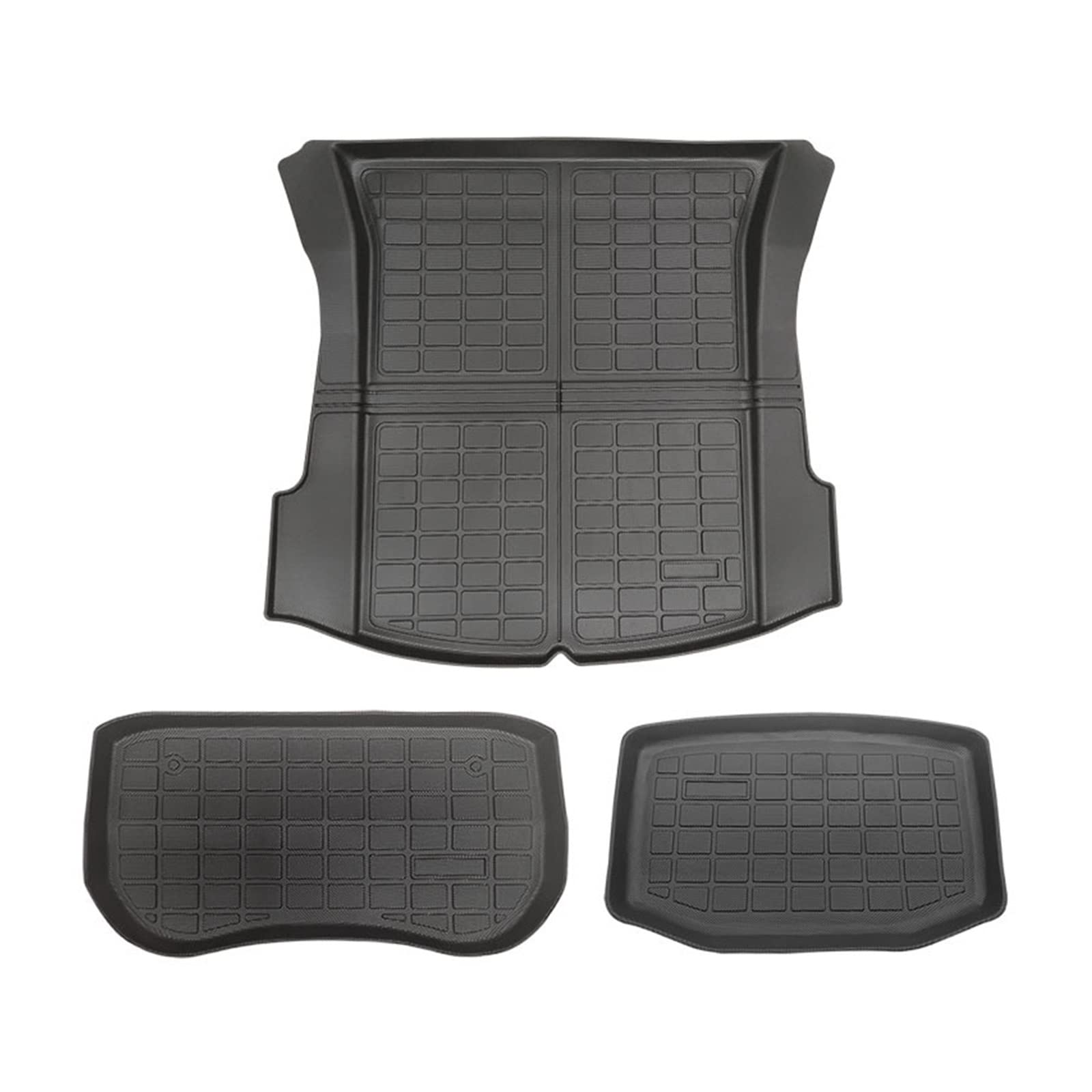 3 pcs/Set kompatibel mit Tesla Model 3/Y Autozufeld MAT TPE Modified Auto Zubehör Voll umgeben Spezielles Fußkissen(Modell 3 Box matte) von KRALPOTIX