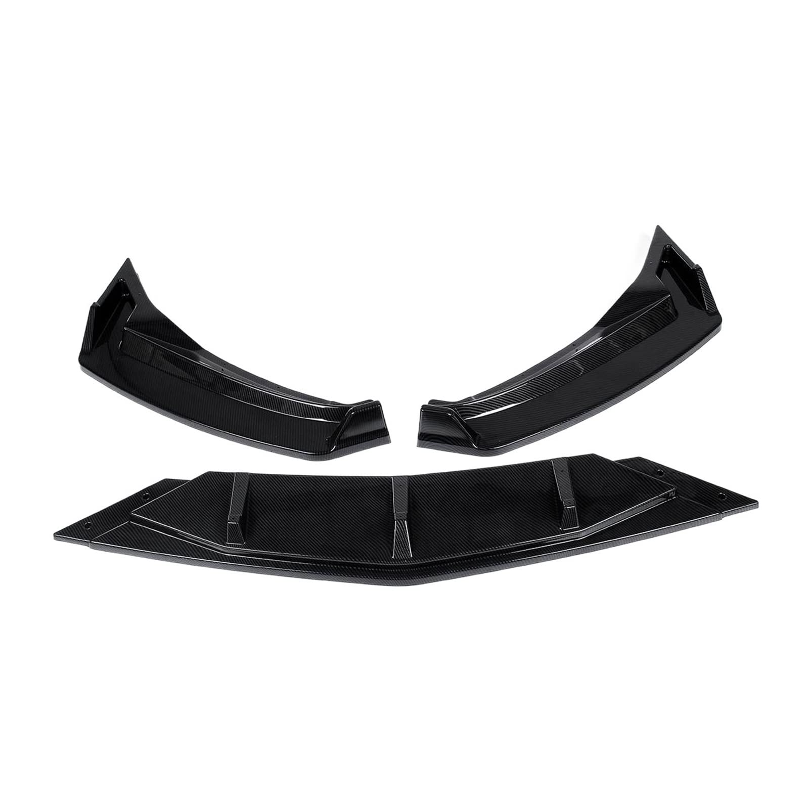 3PCS Front Bumper Lip Spoiler Splitter Body Kit Guards Cover Deflector Compatible With VW Passat B8 2017-2019 Accessories(B) von KRALPOTIX