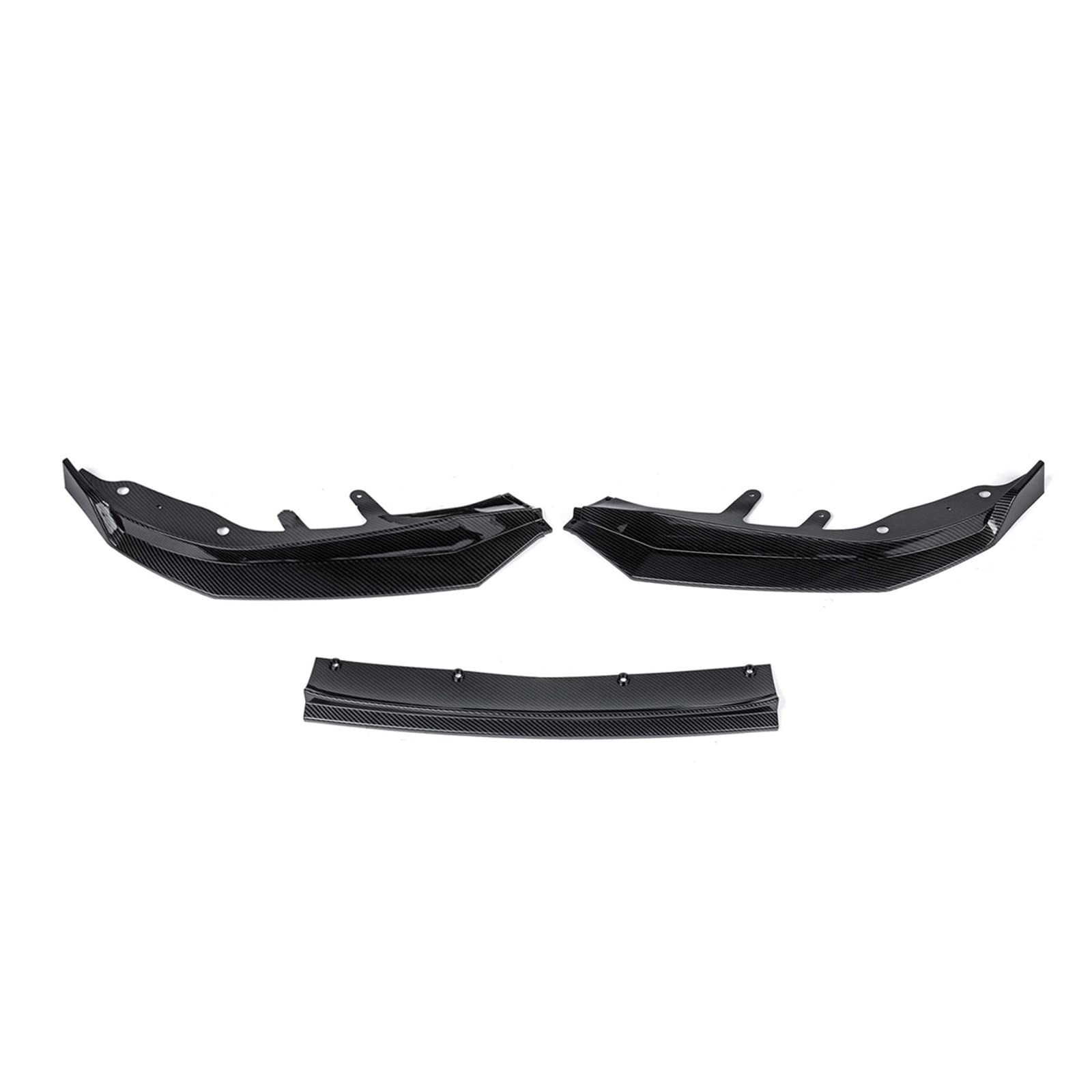 3PCS Front Bumper Splitter Lip Diffuser Spoiler Bumper Deflector Gloss Black Compatible With M/W 4 Series G22 G23 G24 2020+ Body Kit(Carbon Look) von KRALPOTIX