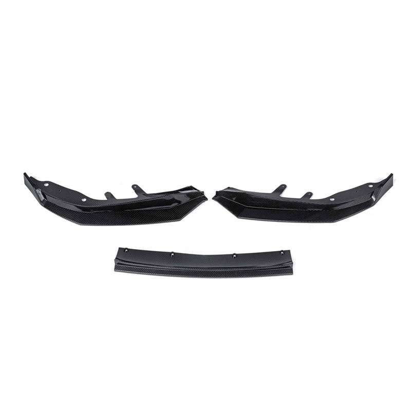 3PCS Front Bumper Splitter Lip Diffuser Spoiler Bumper Deflector Gloss Black Compatible With M/W 4 Series G22 G23 G24 2020+ Body Kit(Carbon Look) von KRALPOTIX