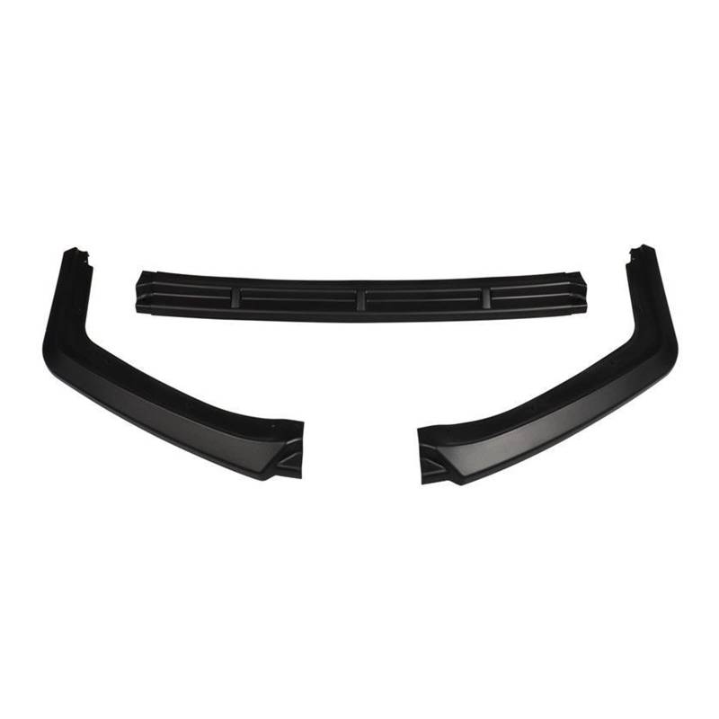 3pc Front Bumper Splitter Lip Spoiler Diffuser Guard Cover Trim Compatible With Civic Hatchback 2016-2021(Matter black) von KRALPOTIX