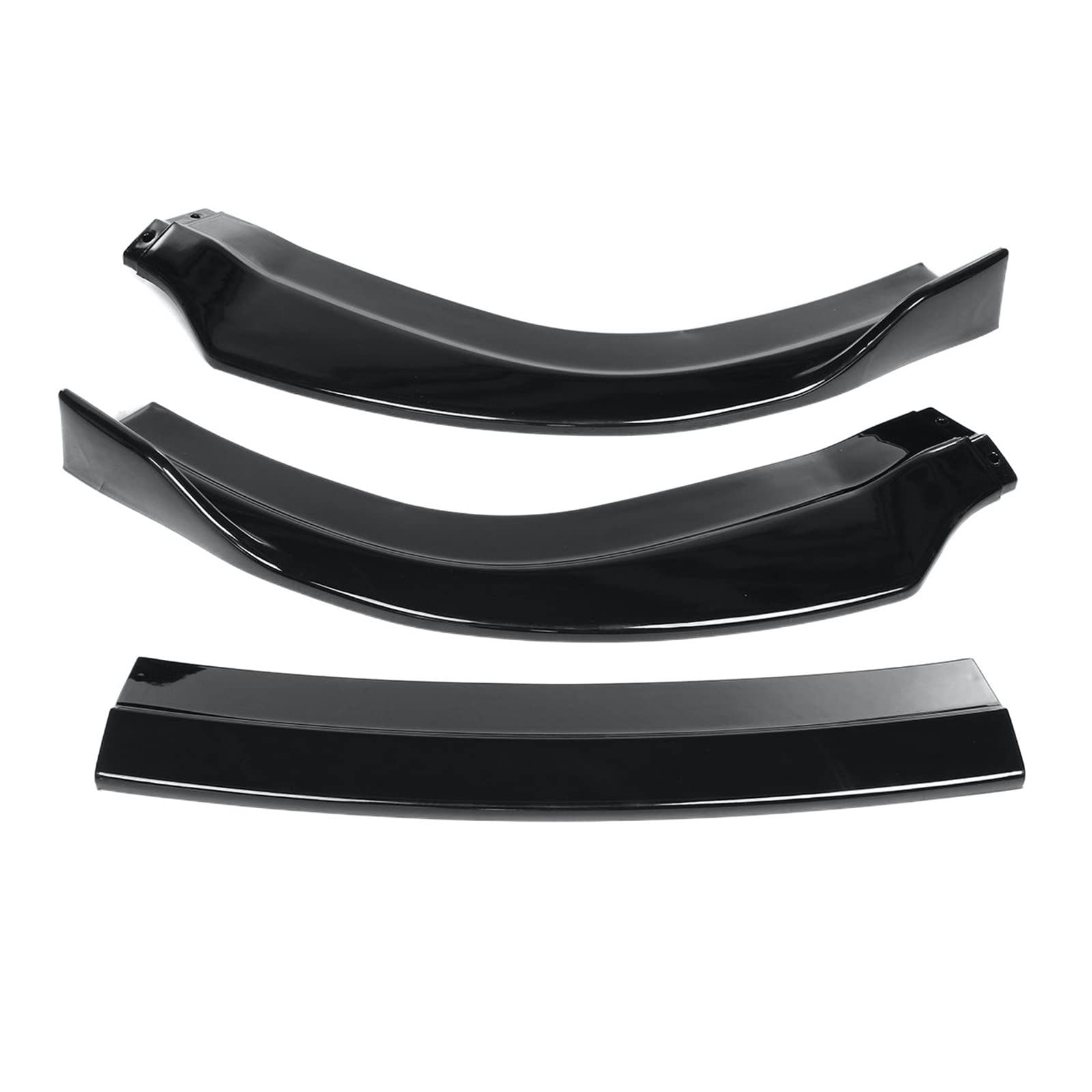 3pcs Front Bumper Splitter Lip Diffuser Spoiler Cover Body Kit Guard Deflector Lips Compatible With Chrysler 300 SRT8 2012 2013 2014(Glossy Black) von KRALPOTIX