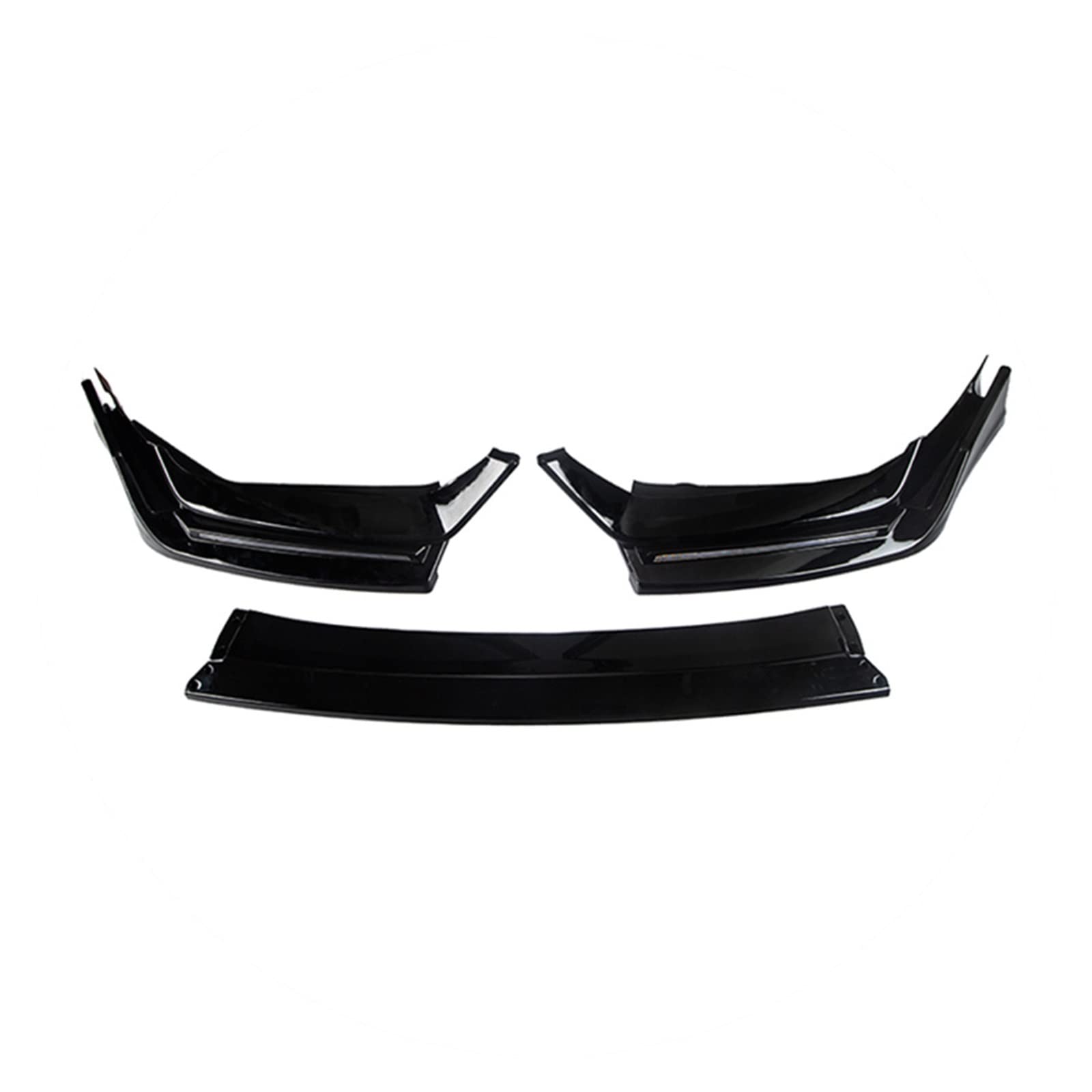 5PCS With Light Front Bumper Lip Spoiler Splitter Diffuser Detachable Body Kit Cover Guard Compatible With Civic 10th FK7 Fk8 von KRALPOTIX