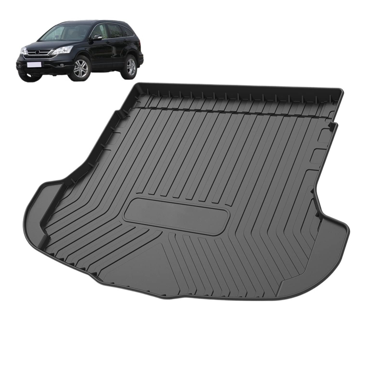 Auto Cargo Liner Allwetter TPE Kofferraummatten Kofferraum Teppich Innenzubehör Kompatibel mit CR-V 3rd 2006-2011 von KRALPOTIX