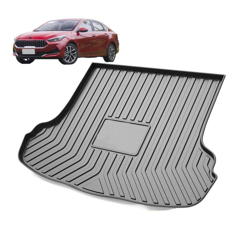 Auto Cargo Liner Allwetter TPE Kofferraummatten Kofferraum Teppich Interieur Zubehör Kompatibel Mit Kia K3 YD 2012-2018 von KRALPOTIX