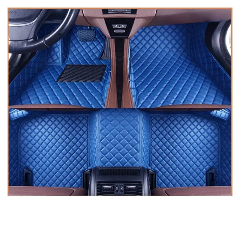 Auto-Fußmatten kompatibel mit Fiesta 2009 2010 2011 2012 2013 2014 2015 2015 2017 Custom Auto Fußpolster Innenzubehör (Blau) von KRALPOTIX