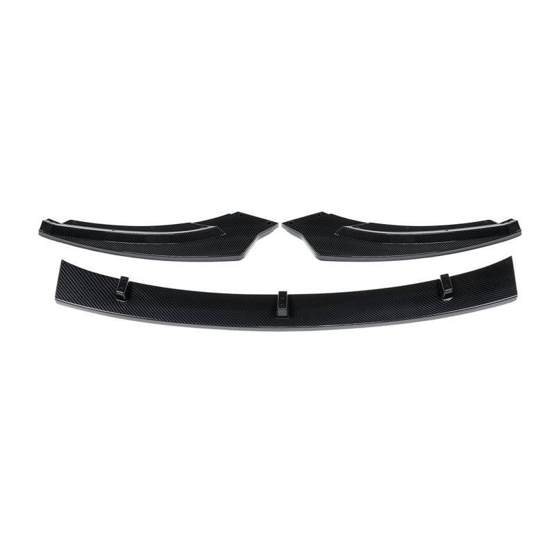 Black/Carbon Fiber Look Front Bumper Lip Spoiler China Body Kits Splitter Add-on Compatible With VW Golf MK5 GTI 2003-2008(B) von KRALPOTIX