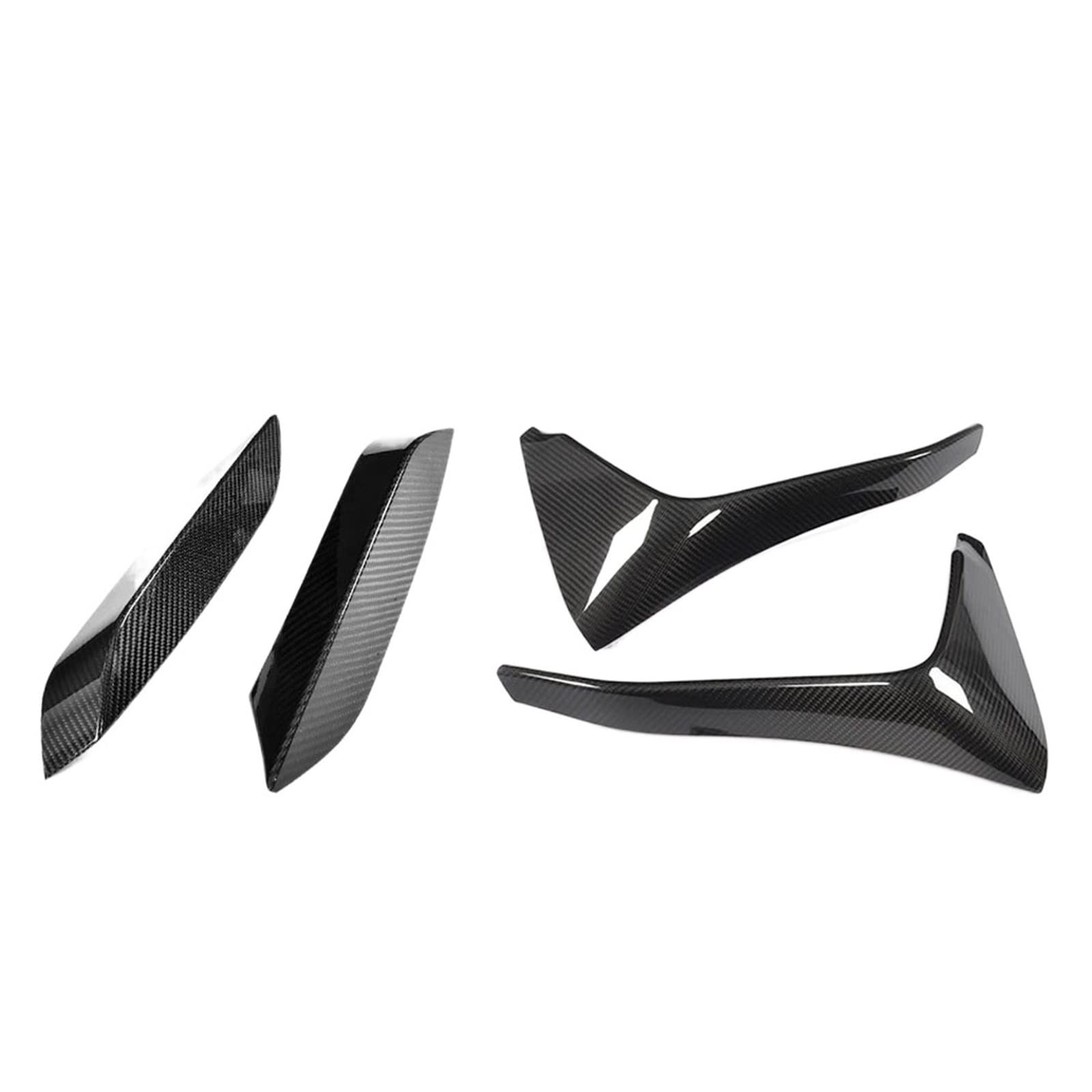 Carbon Fiber Front Bumper Splitters Compatible With M/W F80 M3 Stufenheck 4D F82 F83 M4 Coupe 2D 2014-2019 Front Splitter Fog Lamp Trim Cover(UP Down Splitters) von KRALPOTIX