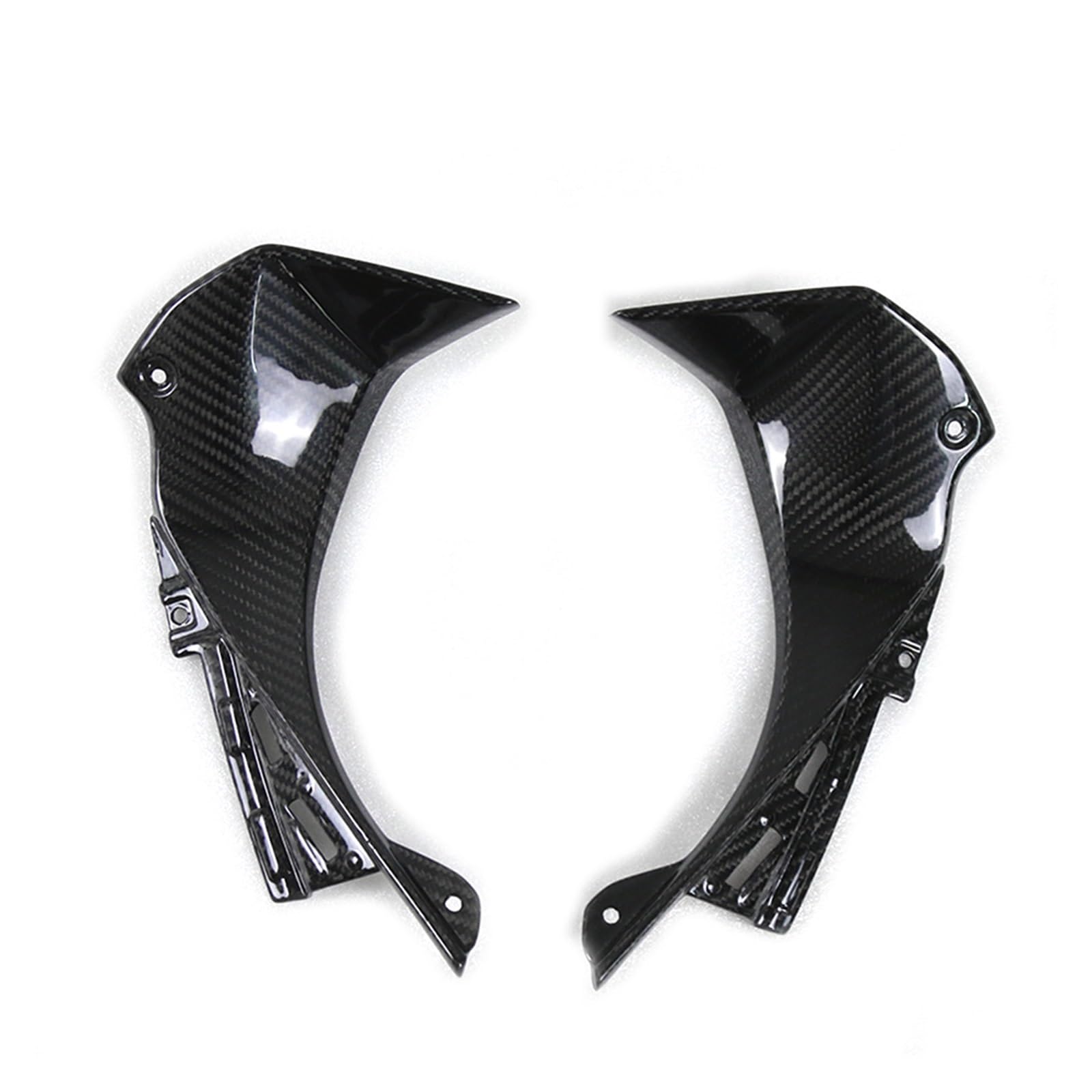 Carbon Fiber Motorcycle Modification Accessories Fairing Front Fairing Compatible With Kawasaki ZX-6R ZX6R 2019 2020 von KRALPOTIX