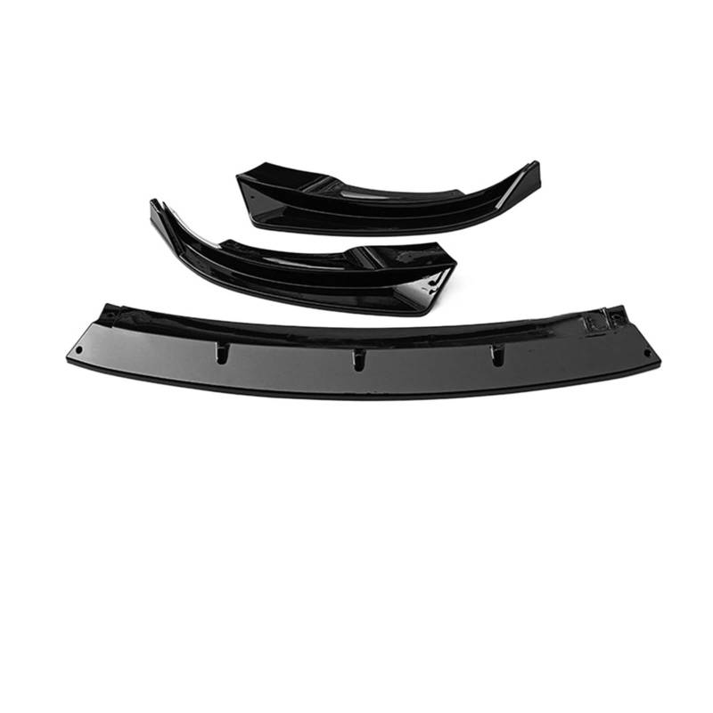 Front Bumper Lip Lower Chin Carbon Fiber Body Kit Spoiler Deflector Accessories Compatible With Tesla Model Y 2017 2018 2019 2020 2021(Y-Glossy Black) von KRALPOTIX