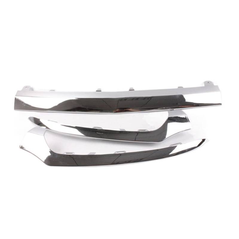 Front Bumper Lower Chrome Molding Trim Silver&Black OE# 2058851374 2058851474 2058851574 Compatible With Mercedes C Class W205 C200 C250(I) von KRALPOTIX