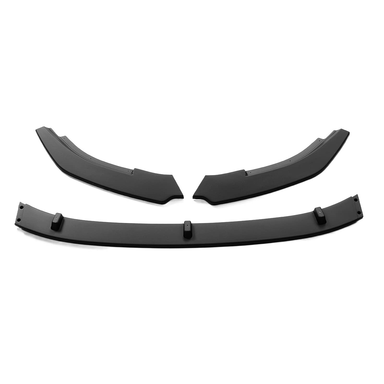 Front Bumper Splitter Lip Compatible With VW Compatible With Golf MK6 GTI 2010-2013 Diffuser Body Kit Spoiler Guard Deflector Lips Protector Cover(Matte Black) von KRALPOTIX