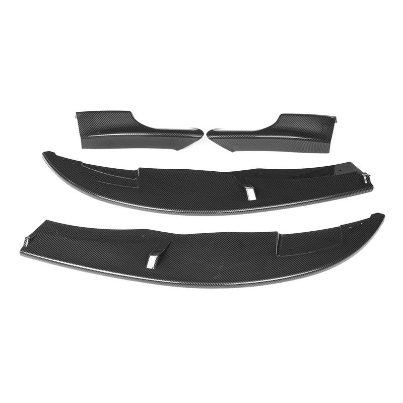 Front Bumper Splitter Lip Spoiler Diffuser Guard Body Kit Cover Compatible With BWM E90 E92 E93 M3 2007-2013 Glossy Black/Carbon LooK Tuning(Carbon Look) von KRALPOTIX