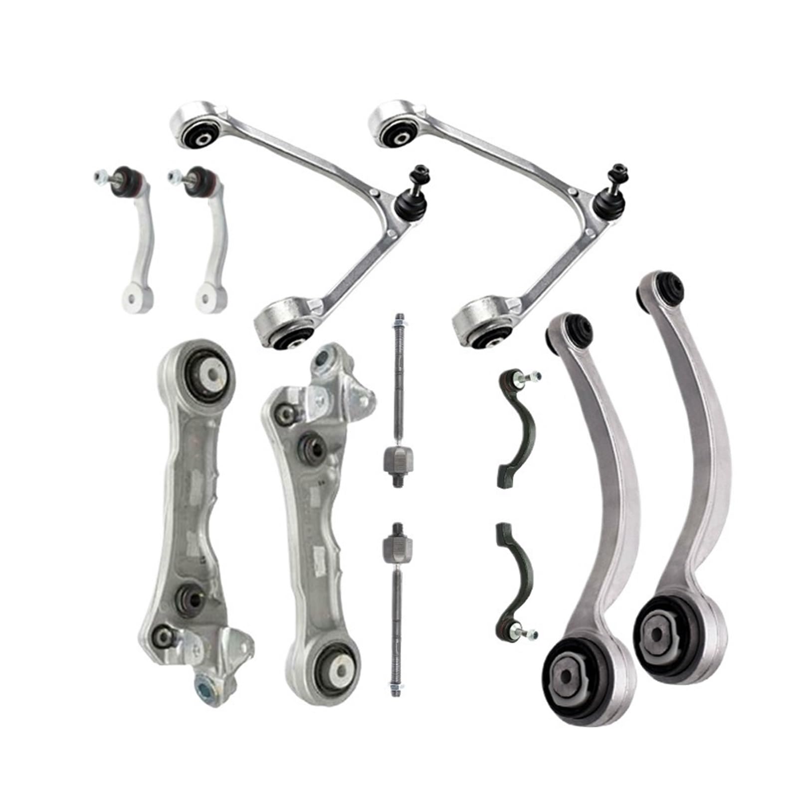 Front Suspension Upper Lower Control Arm Kit Compatible With Jaguar XJ X350 XK X150 XF 02-15 von KRALPOTIX