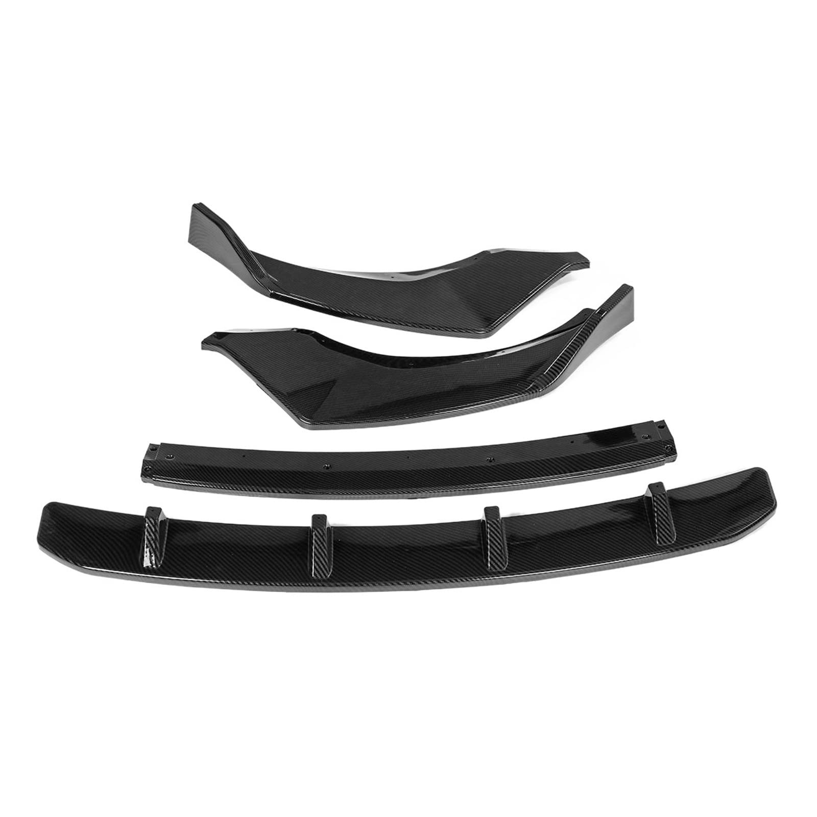 G01 G02 4PCS Front Bumper Lip Splitter Diffuser Spoiler Guard Protection Cover Trim Kit Compatible With M/W G01 X3 G02 X4 2018 2019 2020(B) von KRALPOTIX