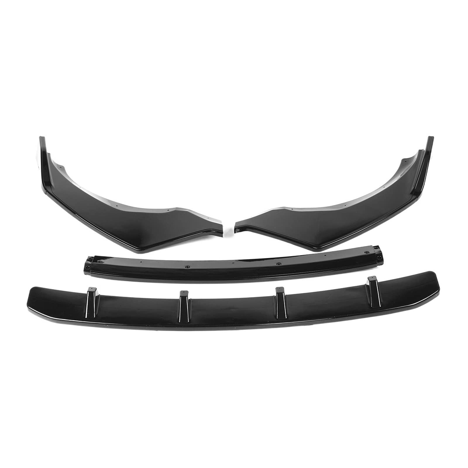 G01 G02 4PCS Front Bumper Lip Splitter Diffuser Spoiler Guard Protection Cover Trim Kit Compatible With M/W G01 X3 G02 X4 2018 2019 2020(Glossy Black) von KRALPOTIX