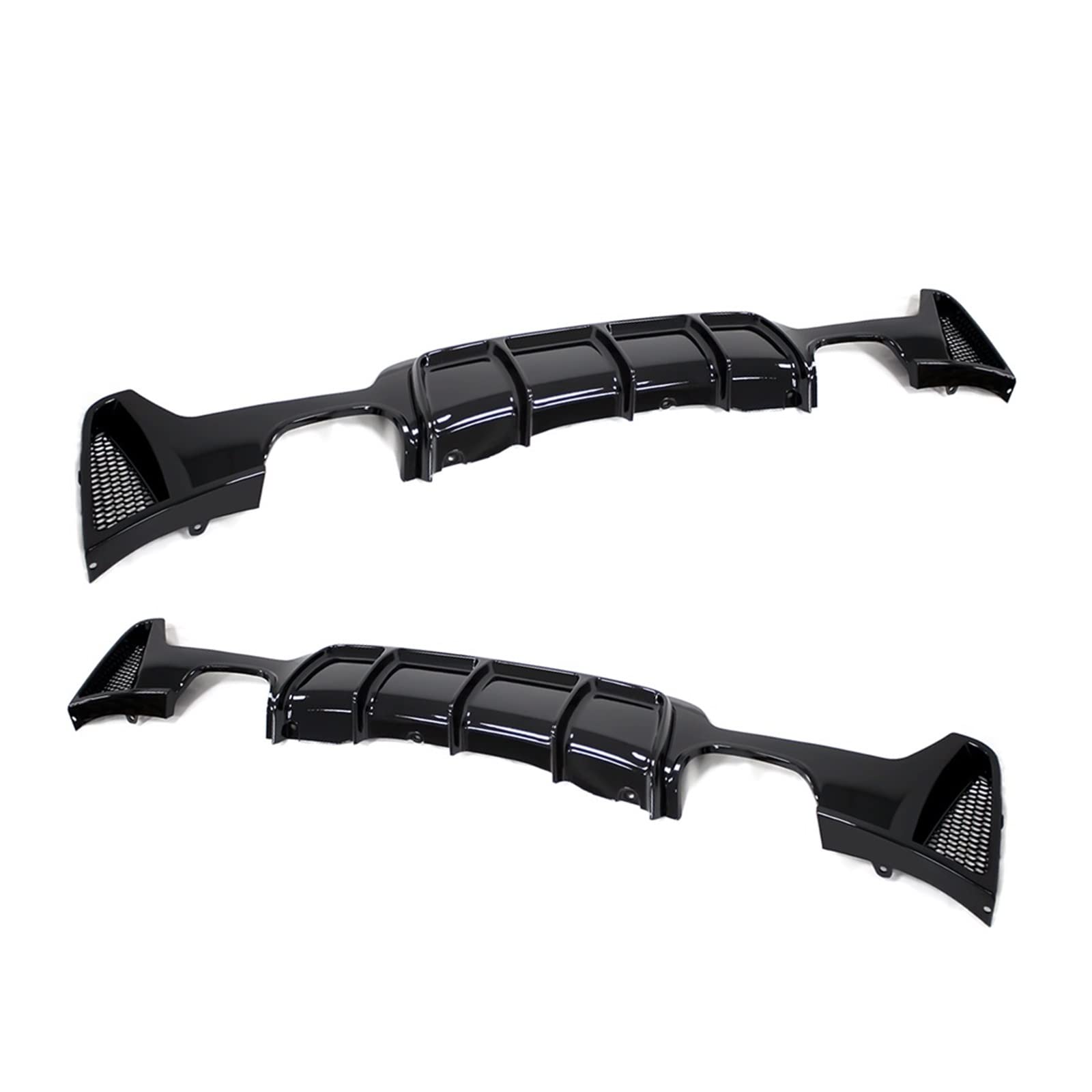 Gloss Black PP Rear Bumper Diffuser Splitter Compatible With M/W 4 Series F32 F33 F36 M Sport 2013-2020 Trunk Lower Lip Exhaust Pipe von KRALPOTIX