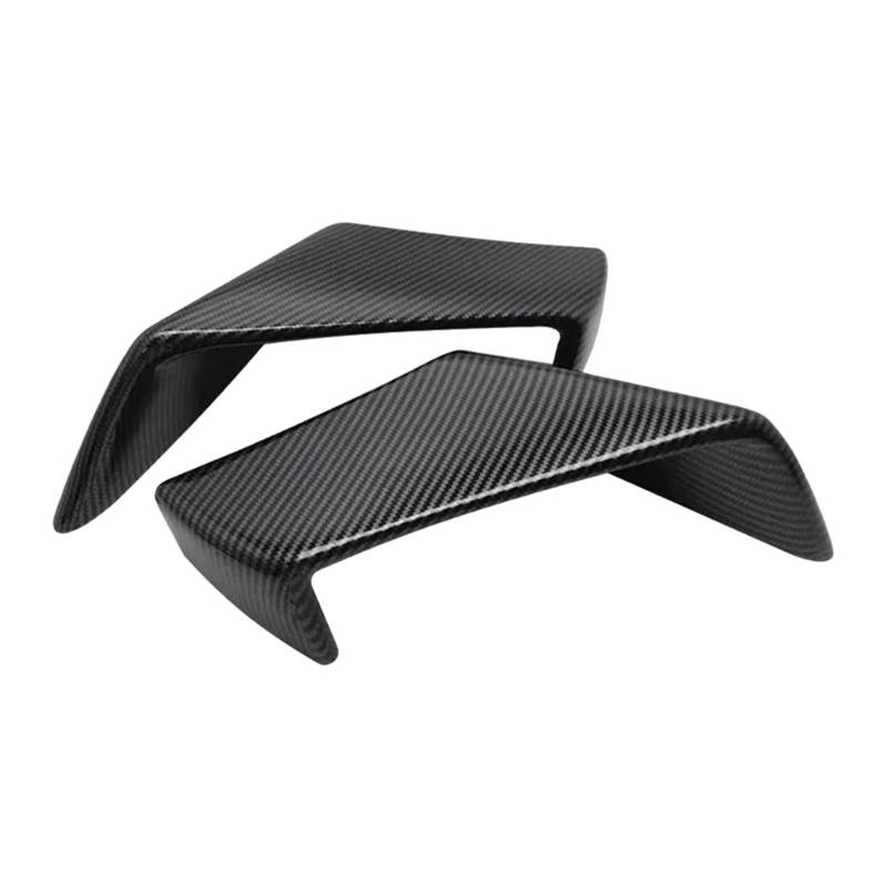 Motorcycle Winglets Aerodynamic Wing Kit Spoiler Fixed Wing Accessories Compatible With Aprilia RSV4 2009 2011 2016 2017 2021(ABS Carbon Look) von KRALPOTIX