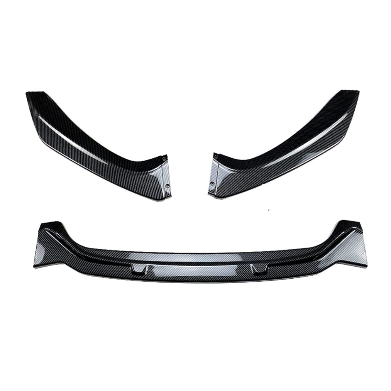 PP Front Bumper Lip Compatible With M/W 1er F20 F21 Hatchback LCI Aero Body Kit Spoiler Splitter Canard Lip Tuning Gloss Carbon 2011-2019(M2 Carbon Look) von KRALPOTIX