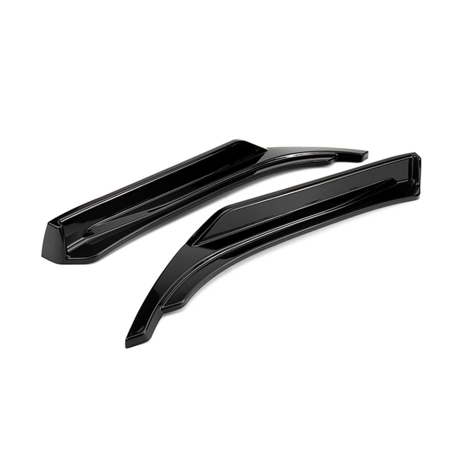 Q50 Rear Bumper Side Corner Splitters Spoiler Aprons Compatible With Infiniti Q50 2014-2017 Rear Bumper Lip Diffuser Splitters Guard(Glossy Black) von KRALPOTIX