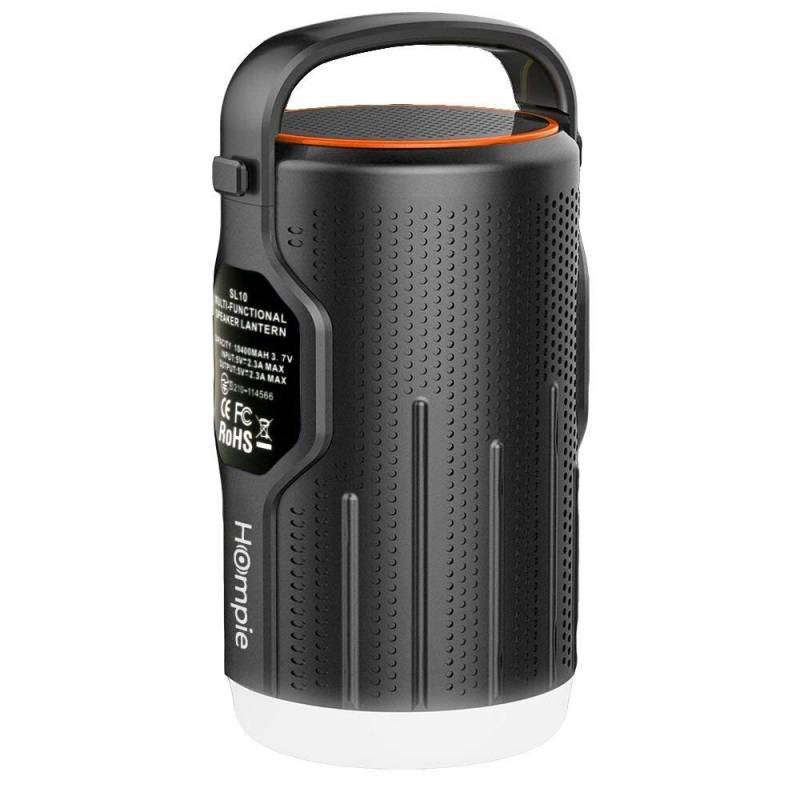 Kremer 56525 Campingleuchte/Bluetooth Speaker, gelb von KREMER