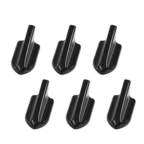 Auto Heckspoiler Flügel UV-geschützt Wetter 6pcs Black Car EVO-Style PP Dach Fins Spoiler Wing Kit Vortex Generator von KRIECK