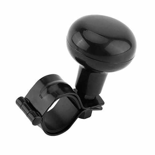 Lenkradknauf,Lenkradknauf Spinner 360° Lenkradknauf, Ball, Auto-Lenkverstärker, Eisen, Servolenkgriff, Ball-Booster-Verstärker, Auto-Spinner-Knopf(Black) von KRIECK