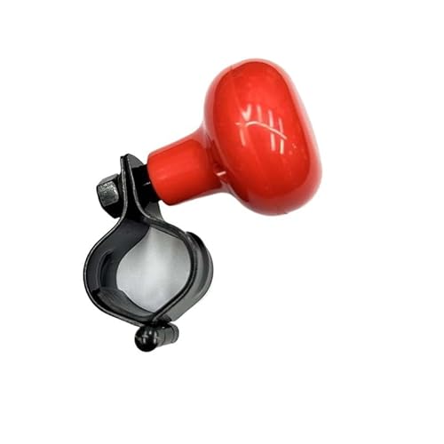 Lenkradknauf,Lenkradknauf Spinner 360° Lenkradknauf, Ball, Auto-Lenkverstärker, Eisen, Servolenkgriff, Ball-Booster-Verstärker, Auto-Spinner-Knopf(Red) von KRIECK