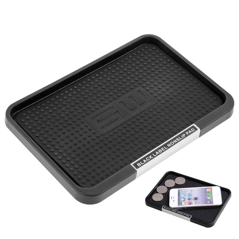 Anti-Rutsch-Pad Auto Magic Armaturenbrett Ablage Halterung Auto Armaturenbrett Telefon Matte Anti-Rutsch Matte Handy Parfüm Telefon Pad Für Münze Handy Schlüssel GPS Sonnenbrille (Schwarz) von KRISFD