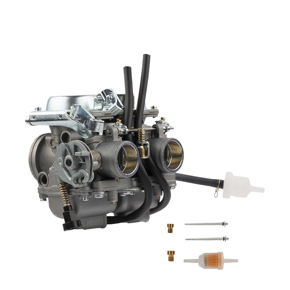 Doppelvergaser-Baugruppe PD26J 26 mm, kompatibel mit CA250 CB250T CBT250 CMX250 250 cc CBT125 CBT150 Doppelzylinder-Motorrädern von KRLAZdN