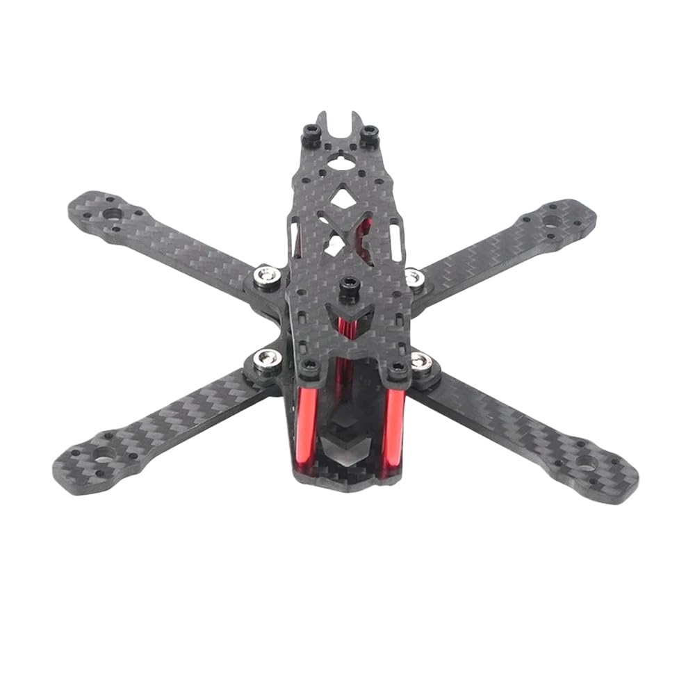 JMT FS135 135 mm Radstand FPV Rahmen Kit kompatibel mit DIY Racing Drone Carbon Fiber CF Rack 3 Zoll Prop 1103 1104 1305 Quadcopter von KRLAZdN