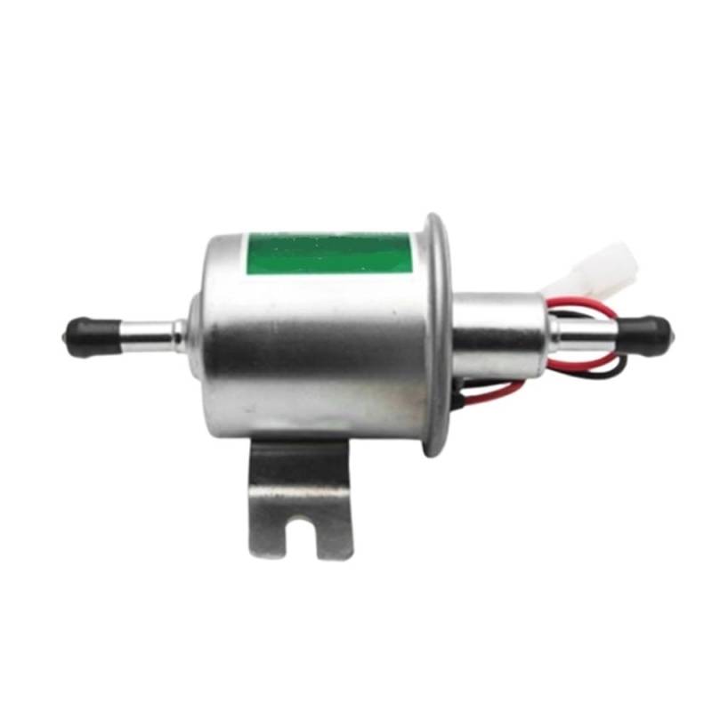 Kompatibel mit 12V elektrischer Kraftstoffpumpe Niederdruck HEP-02A Diesel Benzin Vergaser Motorrad ATV(Green) von KRLAZdN